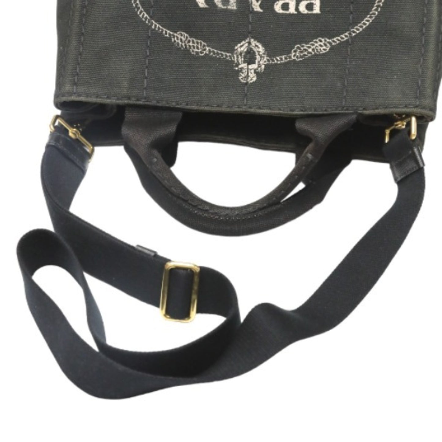 Prada Canapa, Black, Denim - Jeans, tote
