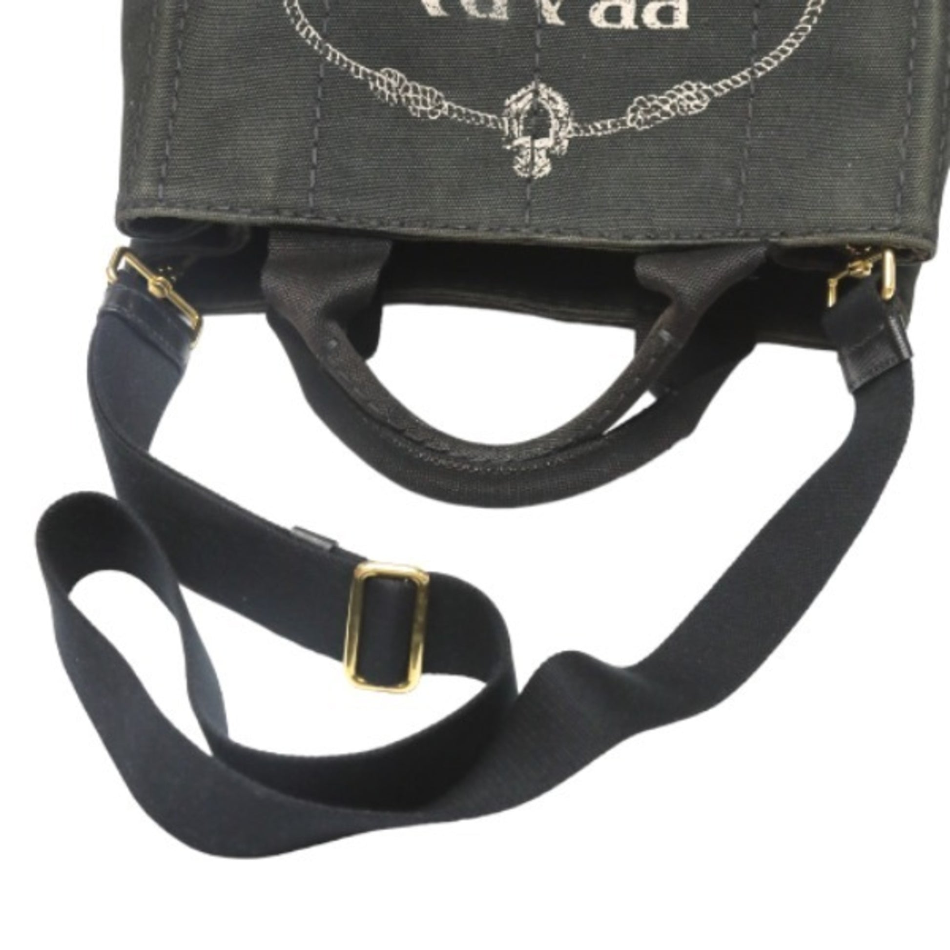 Prada Canapa, Black, Denim - Jeans, tote
