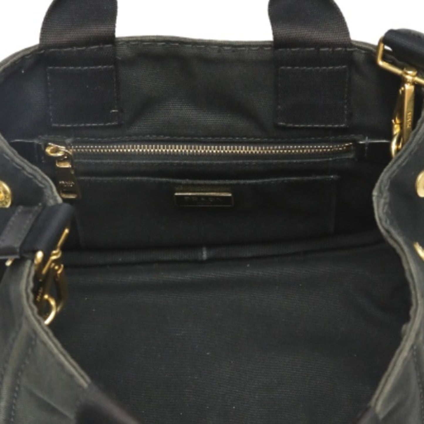 Prada Canapa, Black, Denim - Jeans, tote