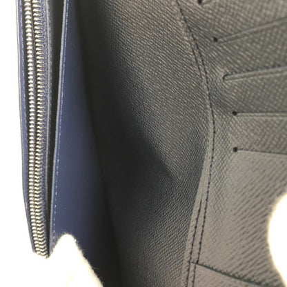 Louis Vuitton Brazza, Navy, Leather, wallet