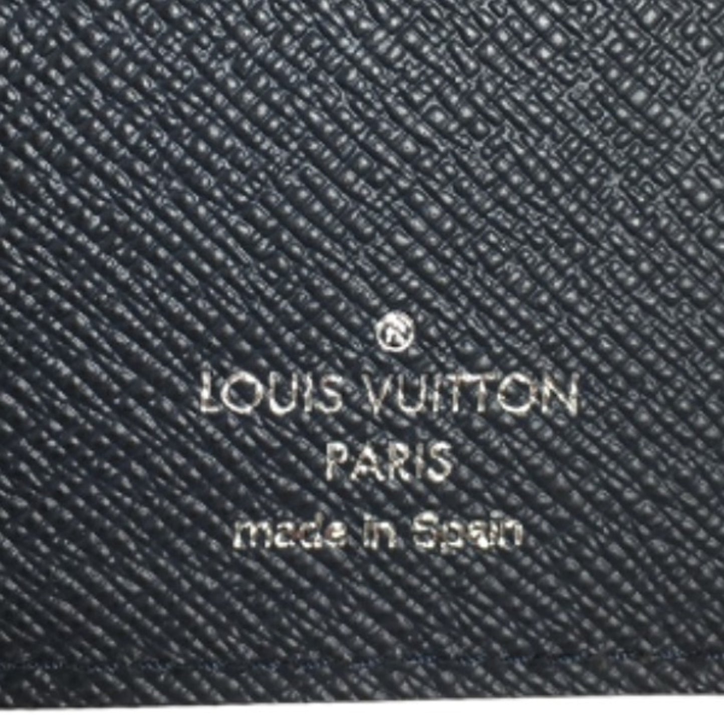 Louis Vuitton Brazza, Navy, Leather, wallet