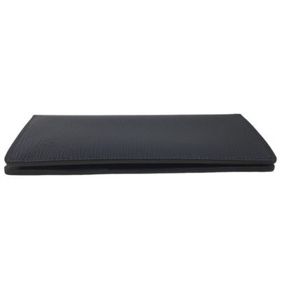 Louis Vuitton Brazza, Navy, Leather, wallet