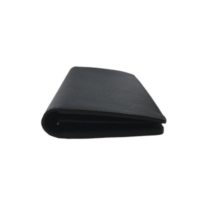 Louis Vuitton Brazza, Navy, Leather, wallet