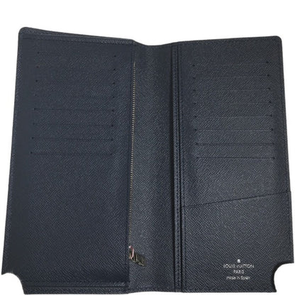Louis Vuitton Brazza, Navy, Leather, wallet