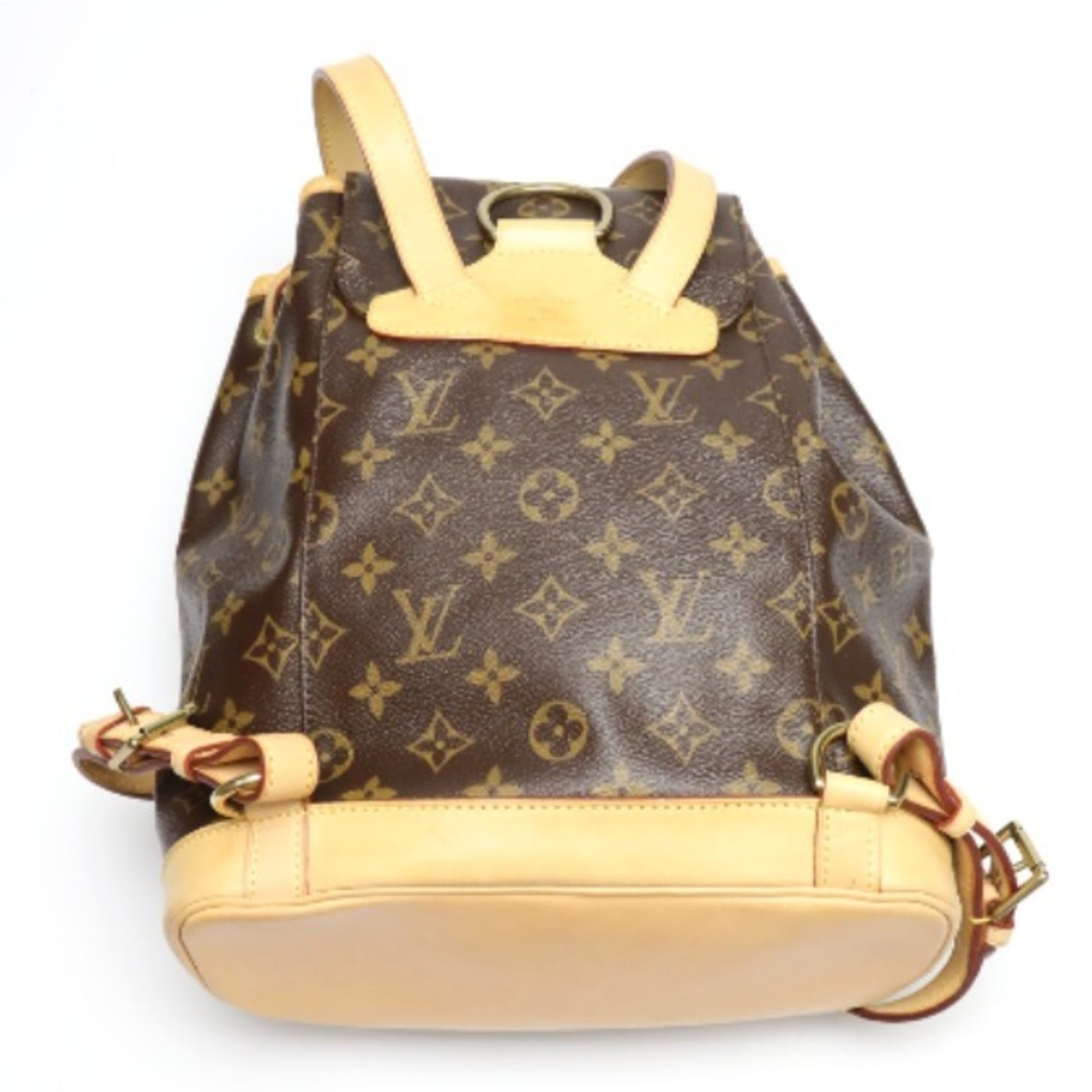Louis Vuitton Montsouris, Brown, Canvas, backpack