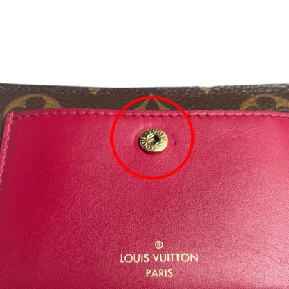 Louis Vuitton Juliette, Pink, Canvas, wallet