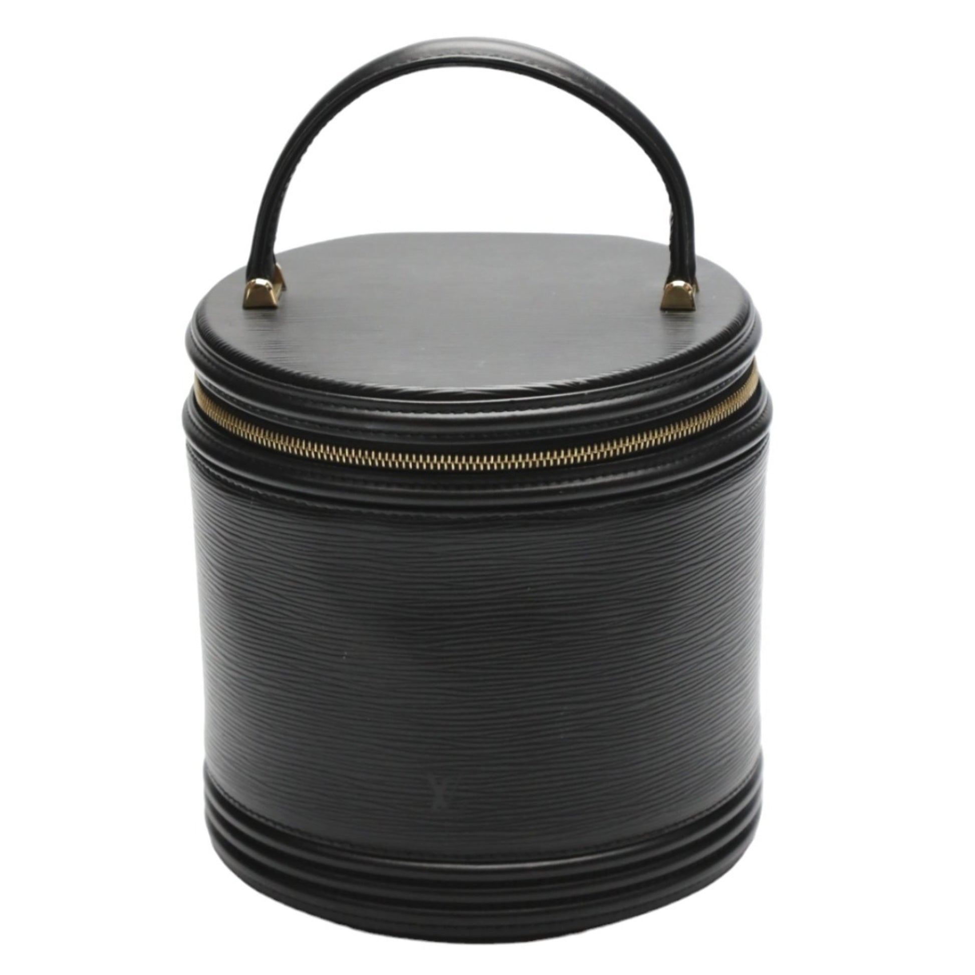 Louis Vuitton Cannes, Black, Leather, handbag