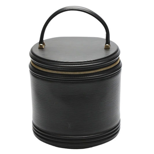 Louis Vuitton Cannes, Black, Leather, handbag
