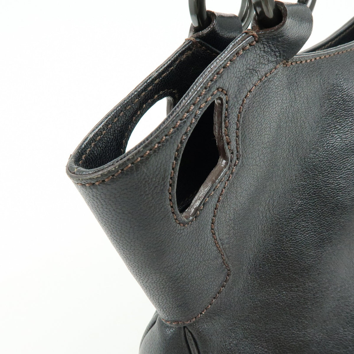 Cartier Marcello Leather, Black, Leather, Handbag