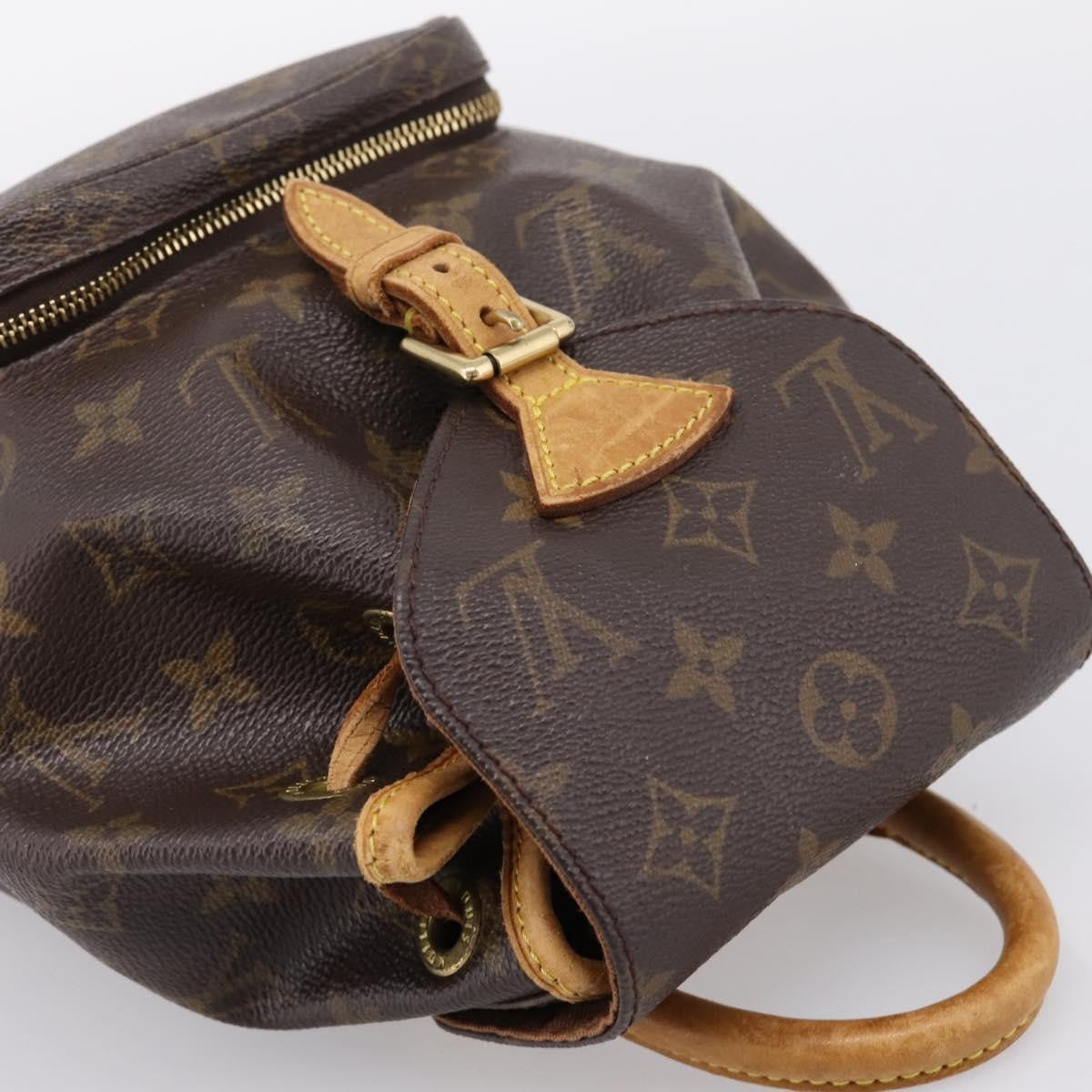 Louis Vuitton Vintage Montsouris Monogram Canvas, Brown, Canvas, Backpack