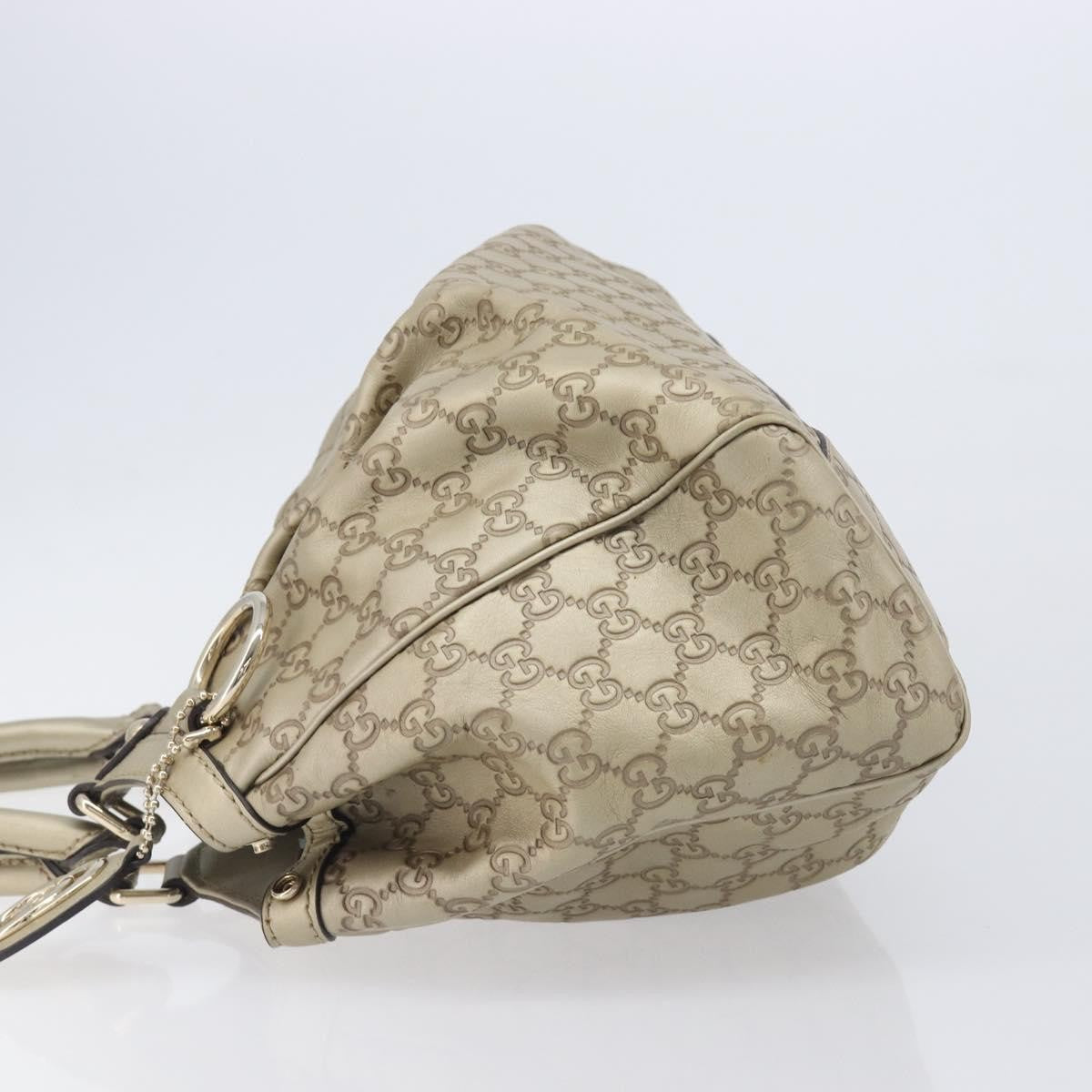 Gucci Sukey Guccissima Leather, Gold, Canvas, Tote Bag