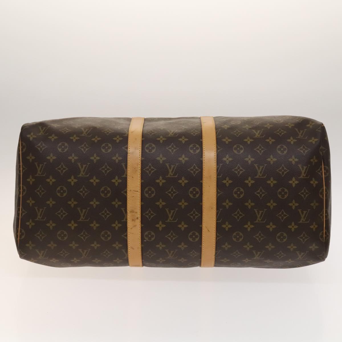 Louis Vuitton Keepall Bag Monogram Canvas, BROWN, CANVAS, Travel bag