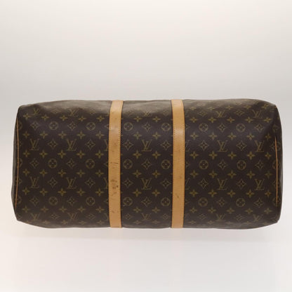 Louis Vuitton Keepall Bag Monogram Canvas, BROWN, CANVAS, Travel bag