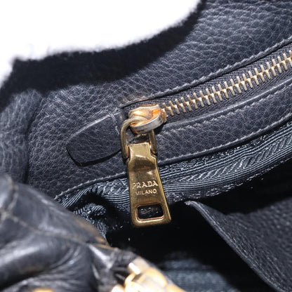 Prada Vintage Leather, Black, Leather, Handbag