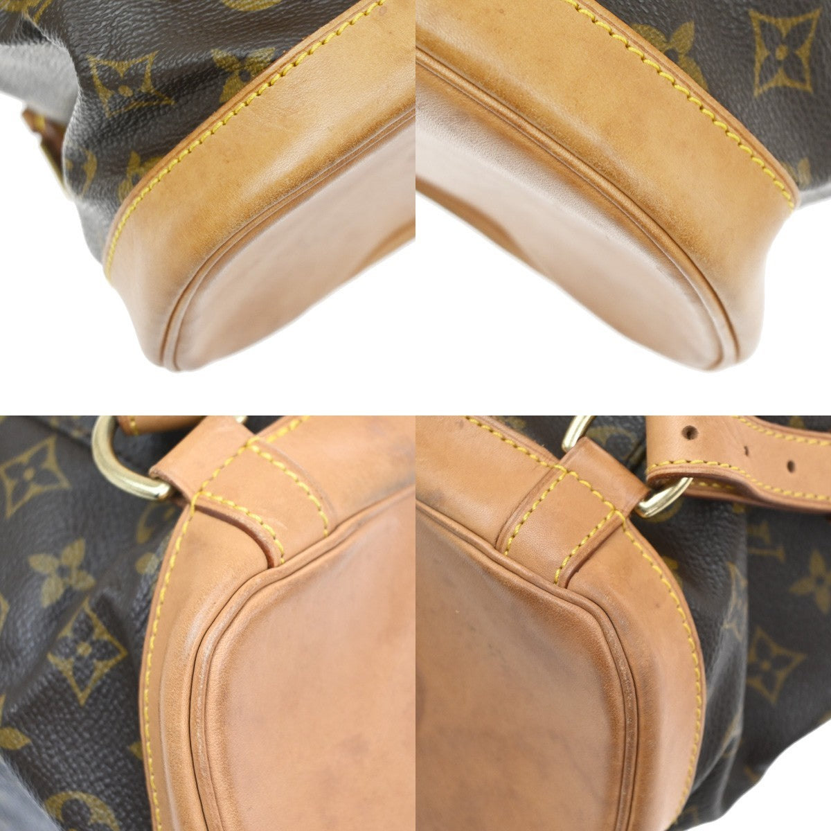 Louis Vuitton Vintage Montsouris Monogram Canvas, Brown, Canvas, Backpack