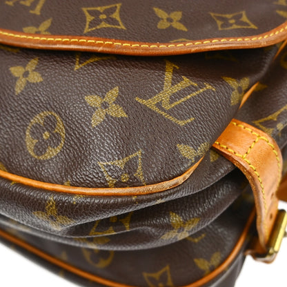 Louis Vuitton Saumur Monogram, Brown, Canvas, Shoulder Bag