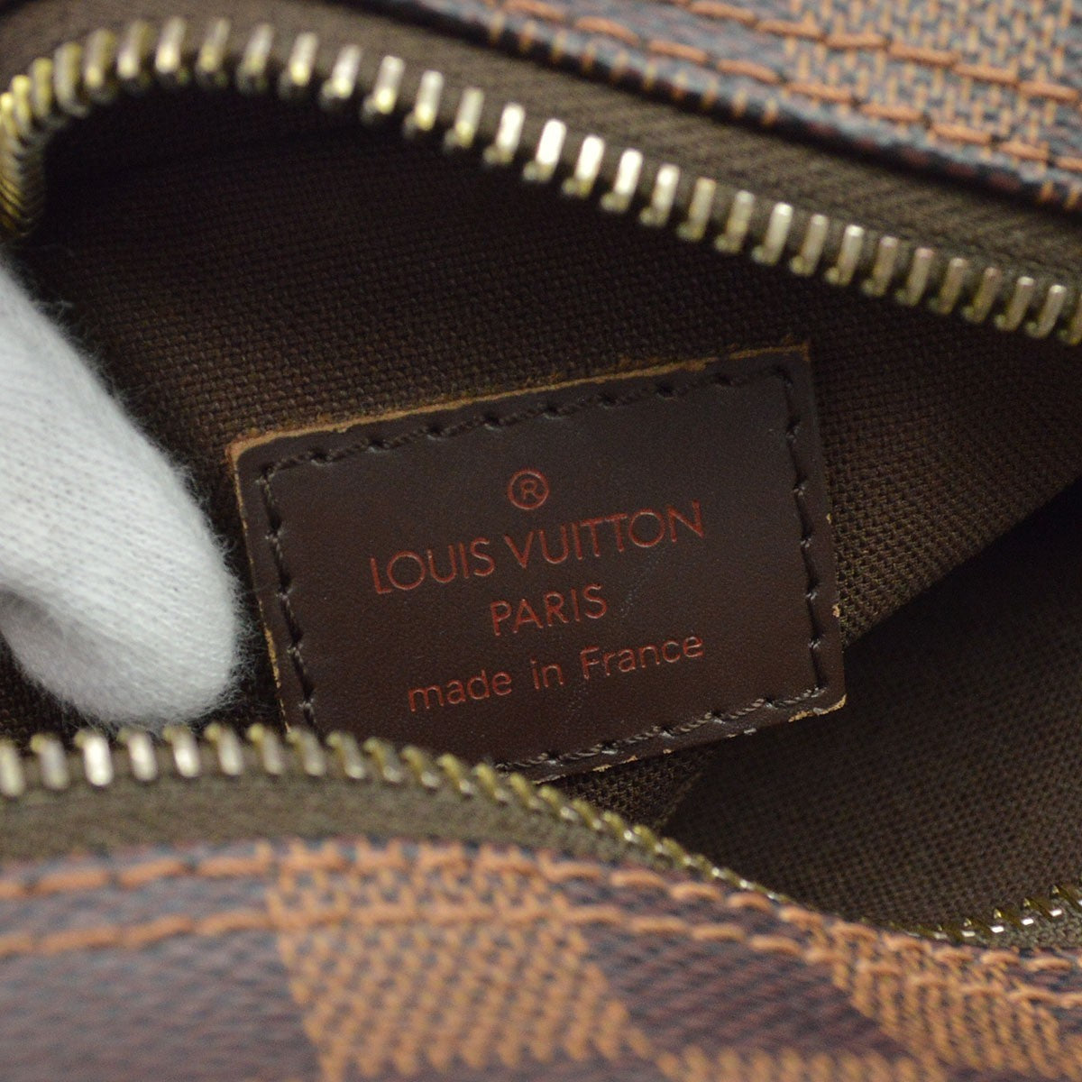 Louis Vuitton Olav Damier Ebene, Brown, Canvas, Shoulder Bag