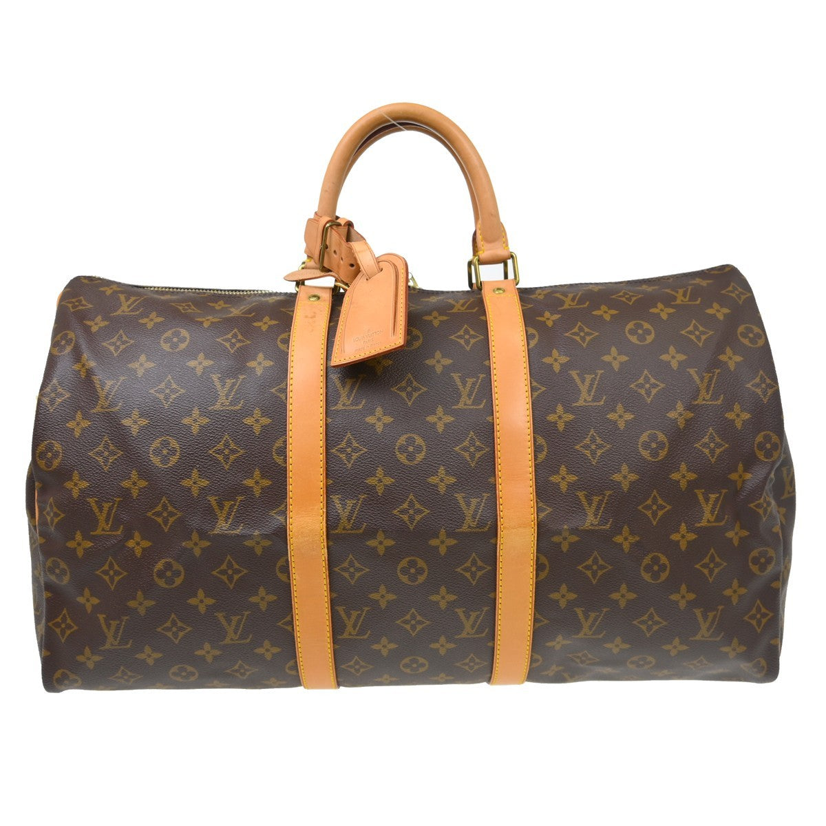 Louis Vuitton Keepall Monogram Canvas, Brown, Canvas, Travel Bag