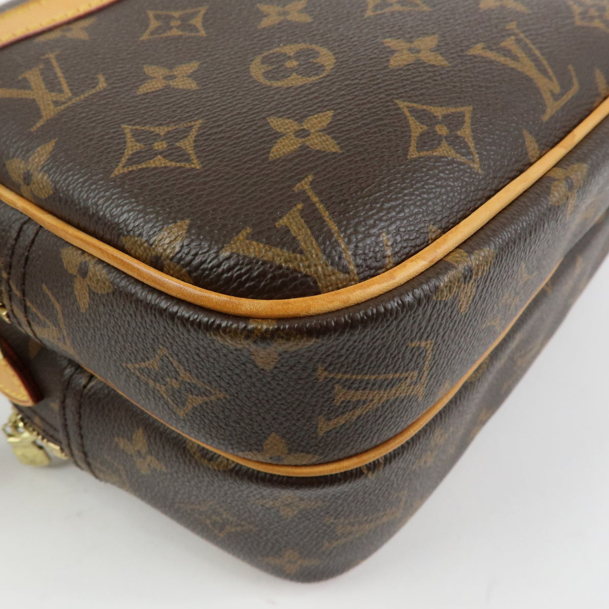 Louis Vuitton Reporter Monogram Canvas, Brown, Canvas, Shoulder Bag