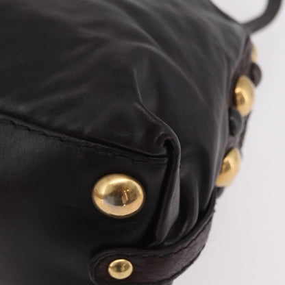 Gucci Babouska Heart Dome Satchel Leather, Black, Leather, Handbag