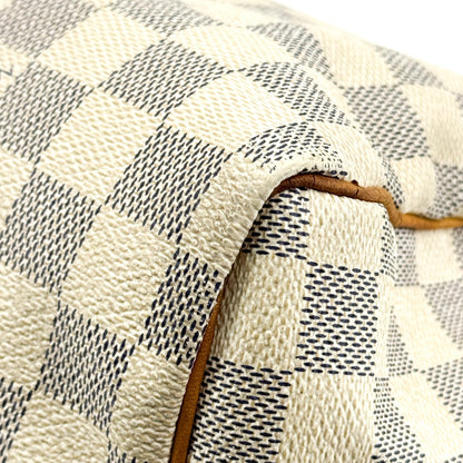 Louis Vuitton Speedy Bandouliere Damier, White, Canvas, Handbag