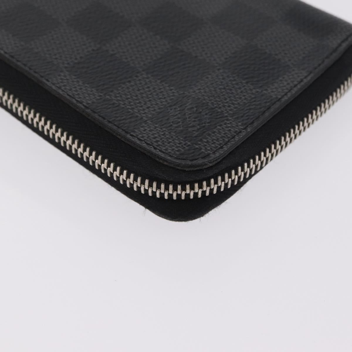 Louis Vuitton Zippy Damier Graphite, Gray, Canvas, Wallet