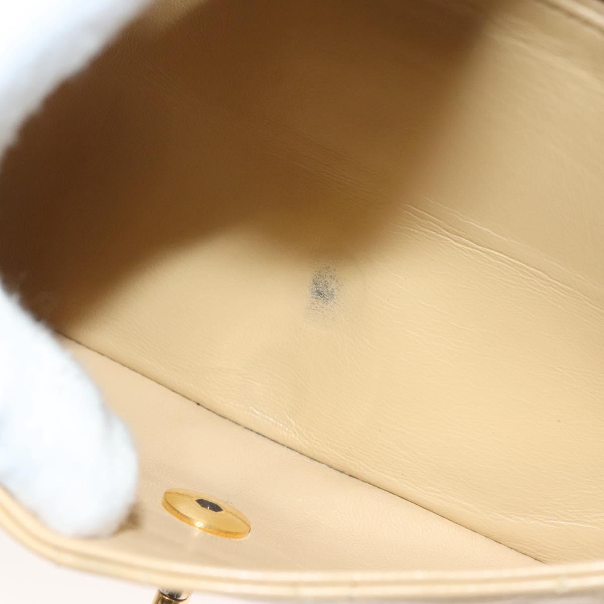 Chanel Vintage Classic Double Flap Bag Quilted Lambskin, BEIGE, LEATHER, Shoulder bag