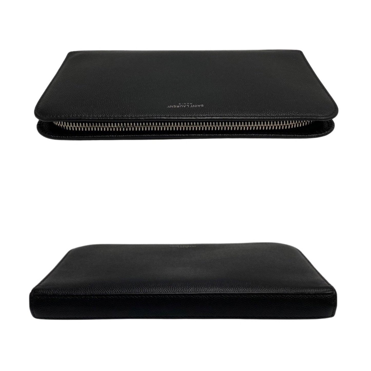 Saint Laurent, Black, Leather, wallet