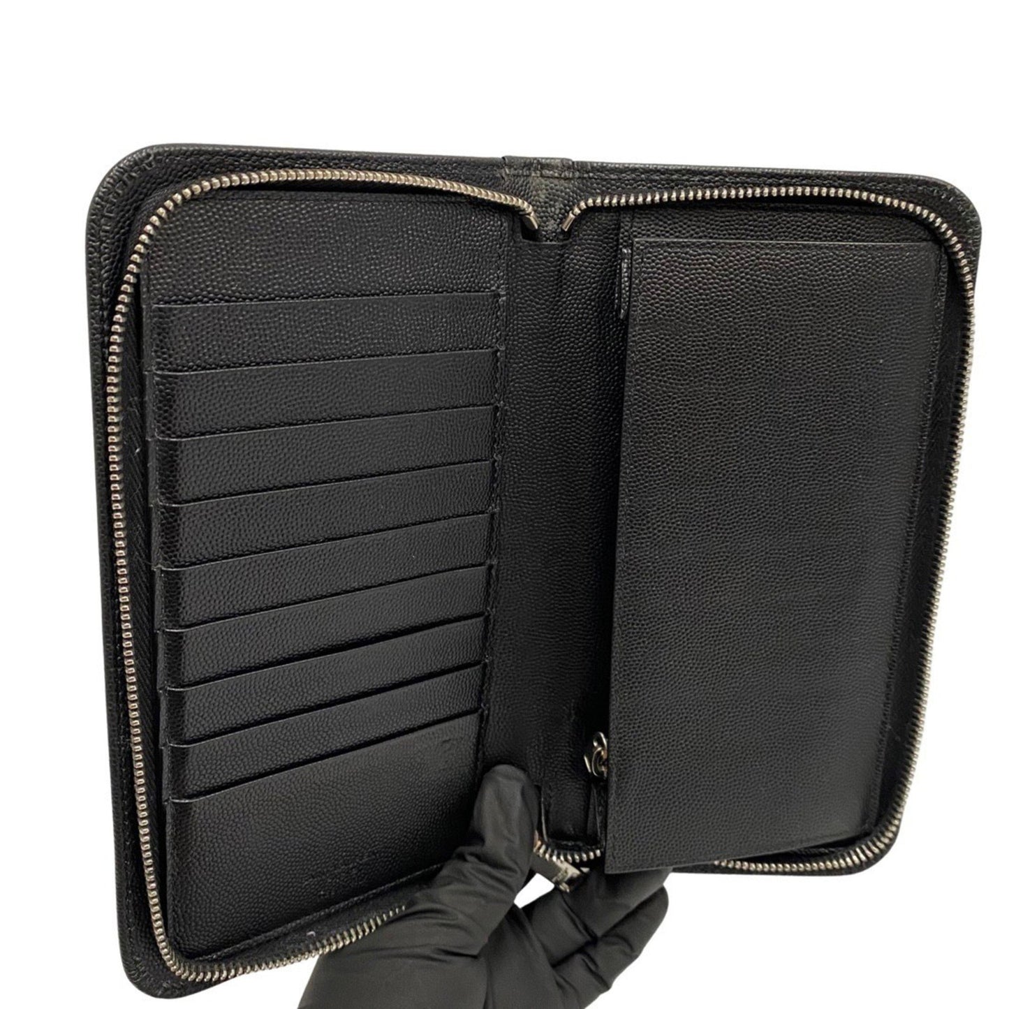 Saint Laurent, Black, Leather, wallet