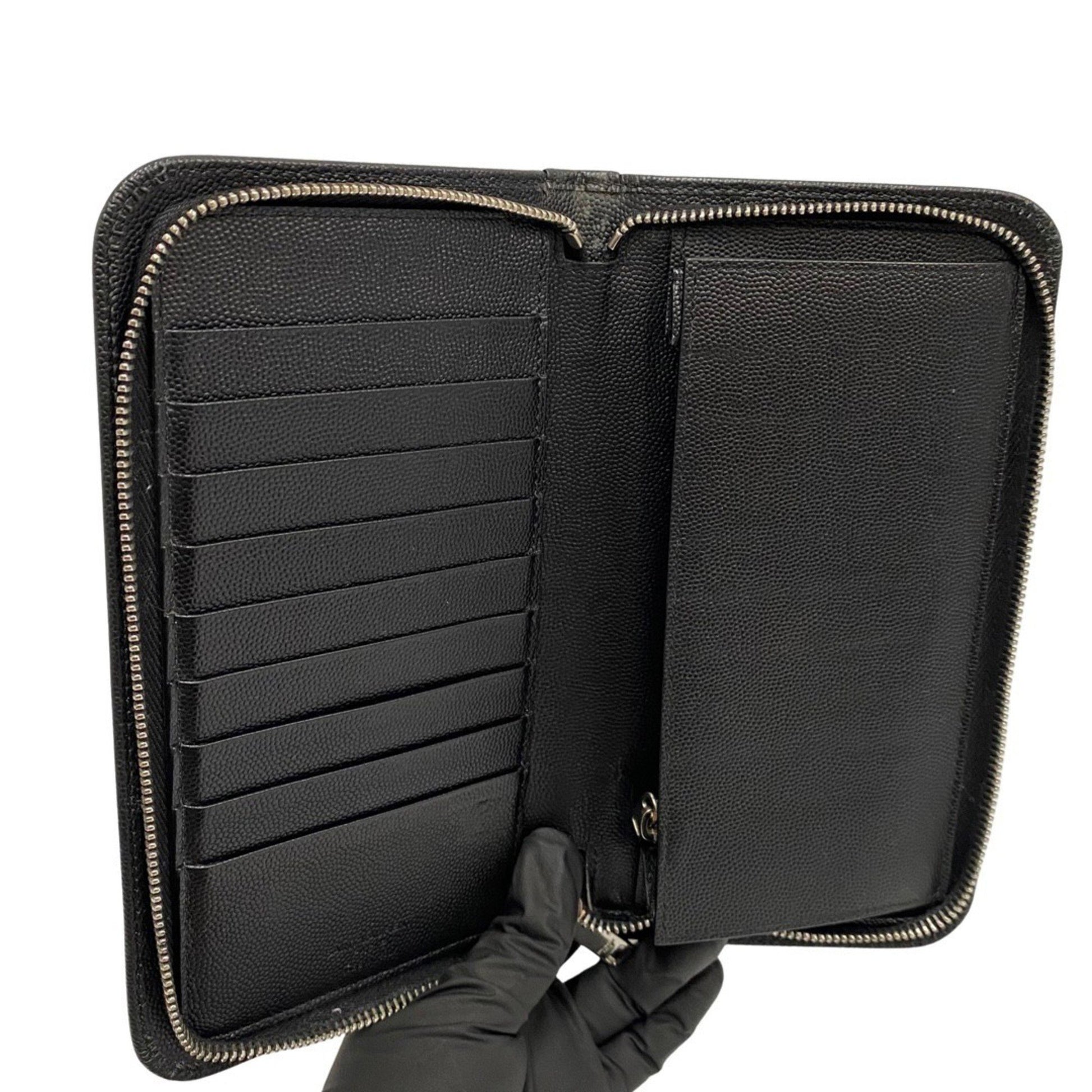 Saint Laurent, Black, Leather, wallet