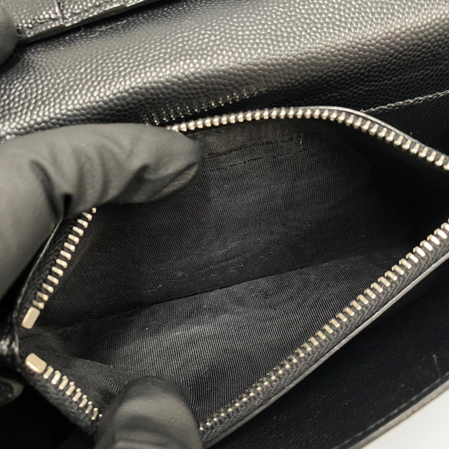 Saint Laurent, Black, Leather, wallet