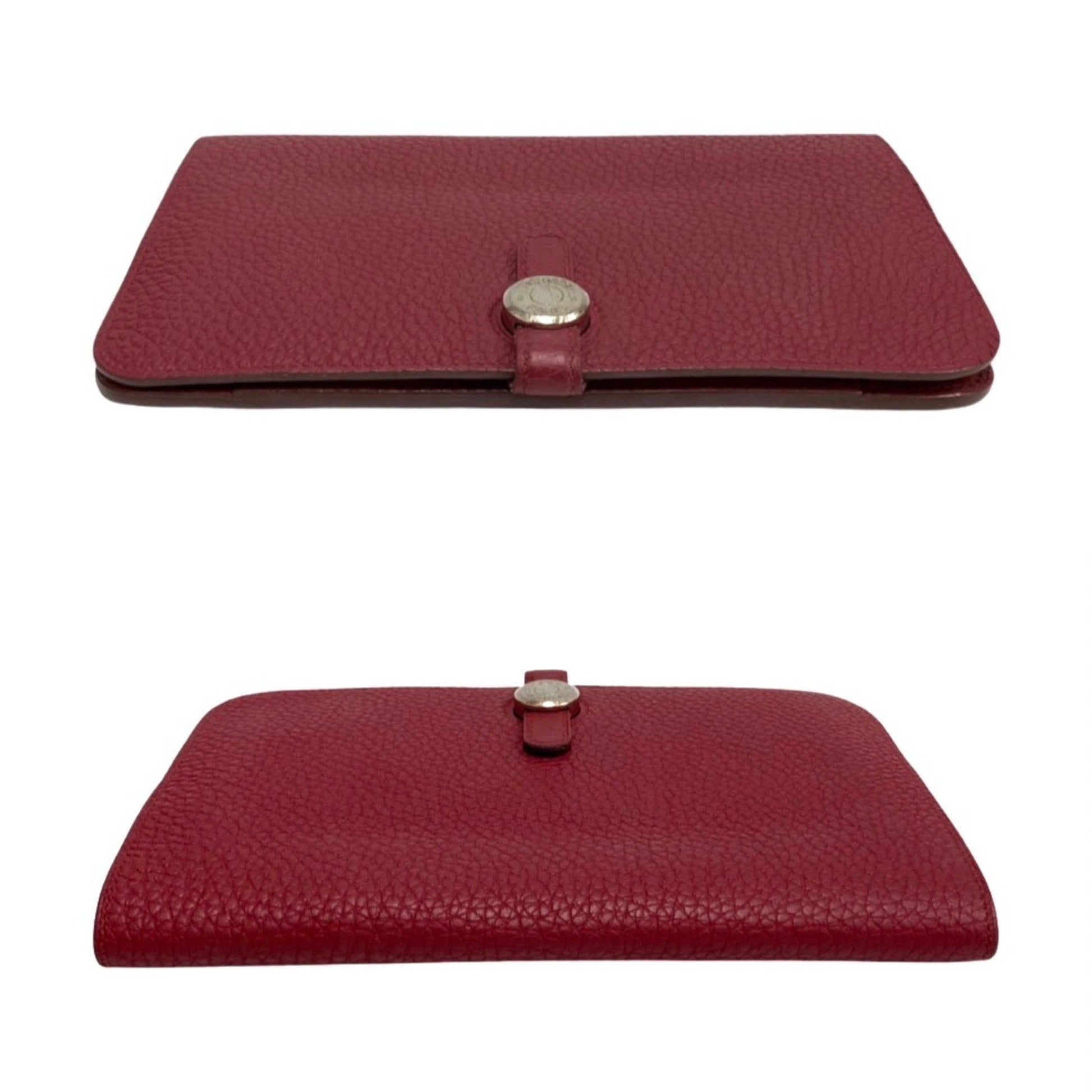 Hermès Dogon, Burgundy, Leather, wallet