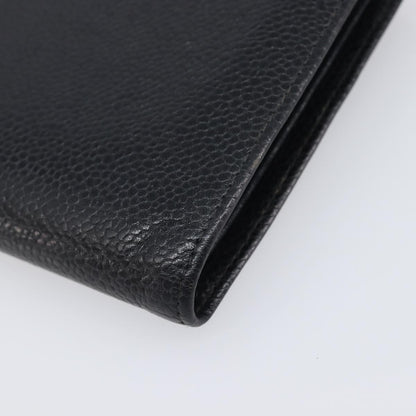Chanel Timeless CC French Leather, Black, Calfskin, Wallet