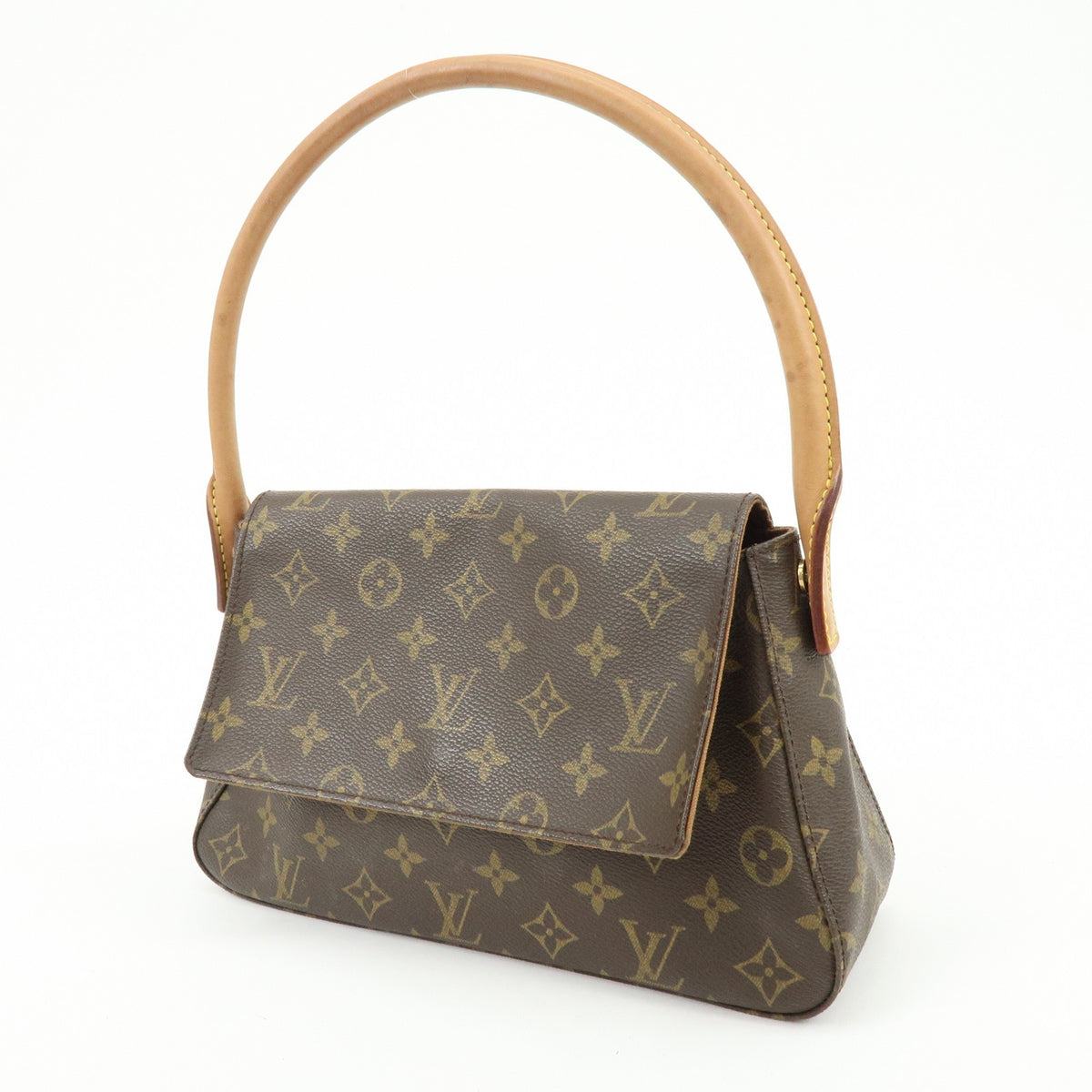 Louis Vuitton Looping Monogram Canvas, Brown, Canvas, Handbag