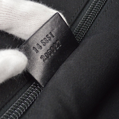 Gucci Waist Belt Bag (Outlet) GG Canvas and Leather, Black, Canvas, Crossbody Bag