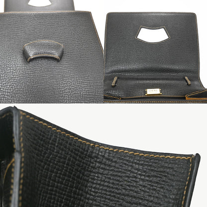 Loewe Barcelona Top Handle Leather, Black, Leather, Handbag