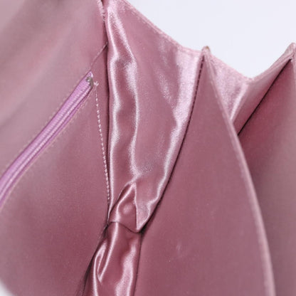 Bottega Veneta Flap Intrecciato Satin, Pink, Satin, Shoulder Bag