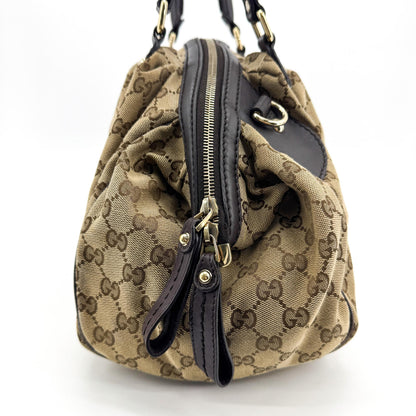 Gucci Sukey Boston GG Canvas, Beige, Canvas, Handbag