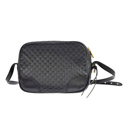 Gucci Bree Disco Microguccissima Leather, Black, Leather, Crossbody Bag