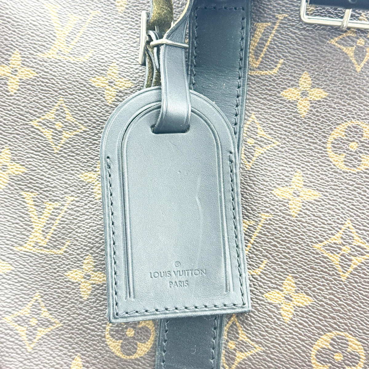 Louis Vuitton Keepall Bandouliere Macassar Monogram Canvas, Brown, Canvas, Travel Bag