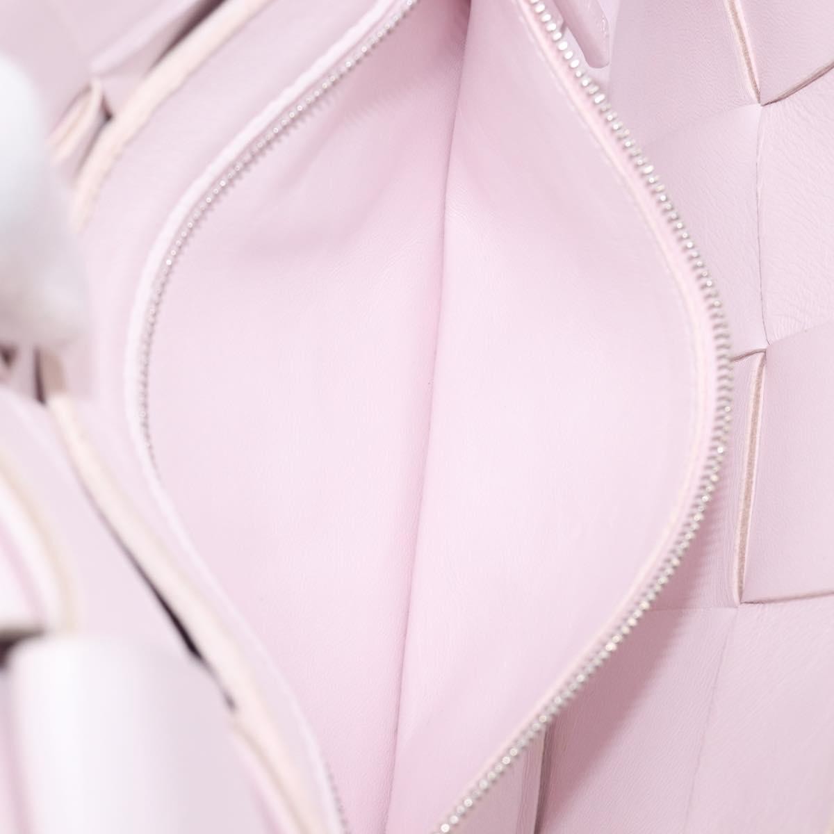 Bottega Veneta Cassette Maxi Intrecciato Leather, Pink, Leather, Crossbody Bag
