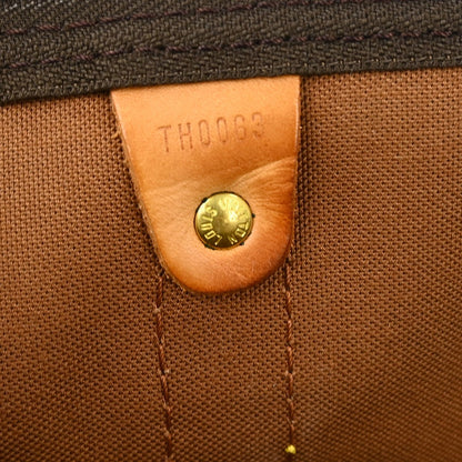 Louis Vuitton Keepall Monogram, Brown, Canvas, Travel Bag