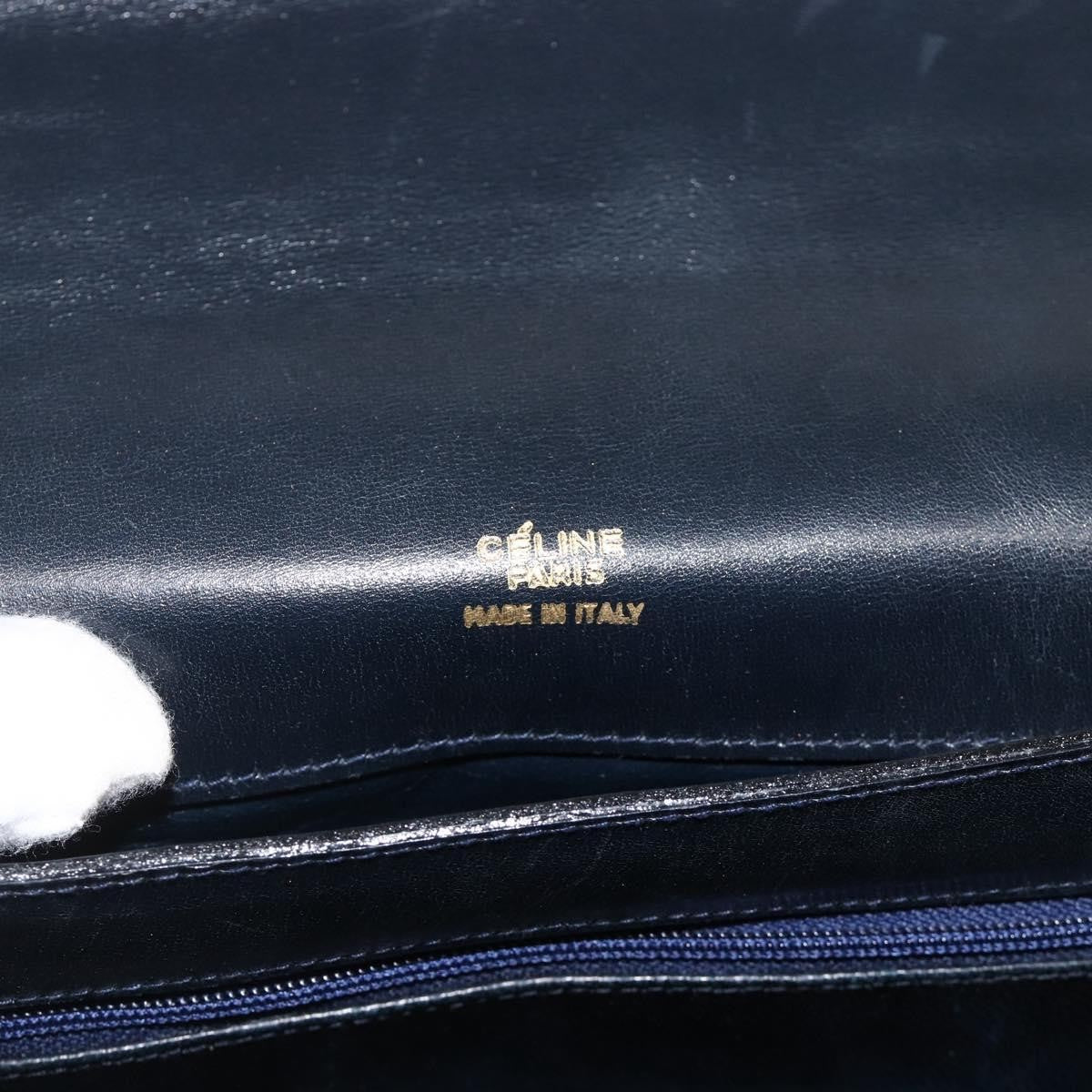 Celine C Sulky Horse carriage Canvas, Navy, Canvas, Handbag