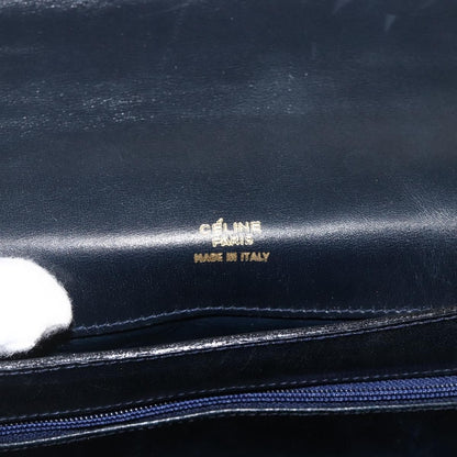 Celine C Sulky Horse carriage Canvas, Navy, Canvas, Handbag