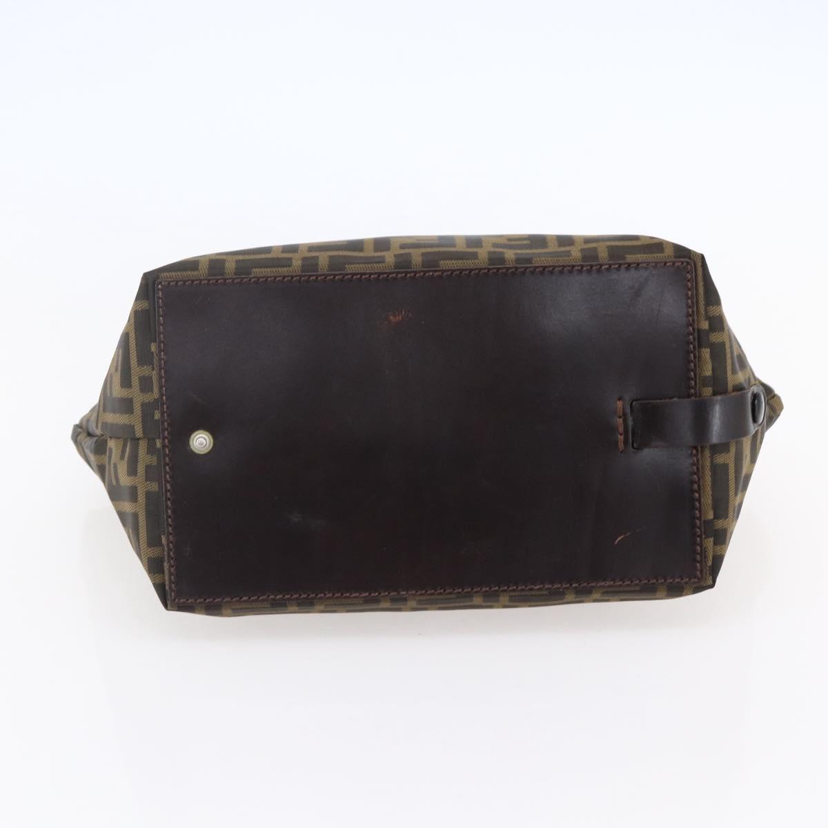 Fendi Vintage Zucca Handbag Zucca, BLACK, CANVAS, Handbag