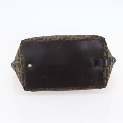 Fendi Vintage Zucca Handbag Zucca, BLACK, CANVAS, Handbag