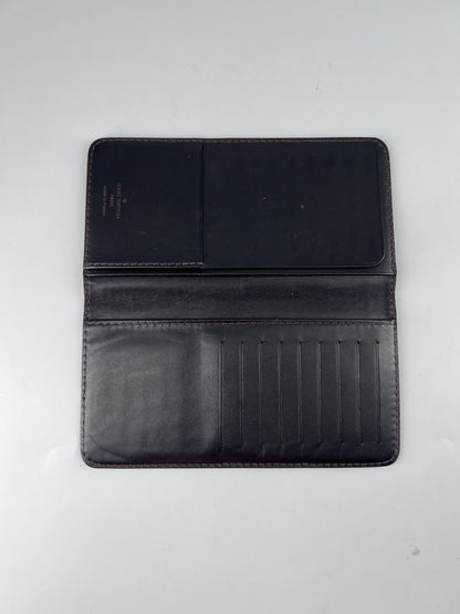 Louis Vuitton Neverfull Pochette Leather, BLACK, LEATHER, Tote bag