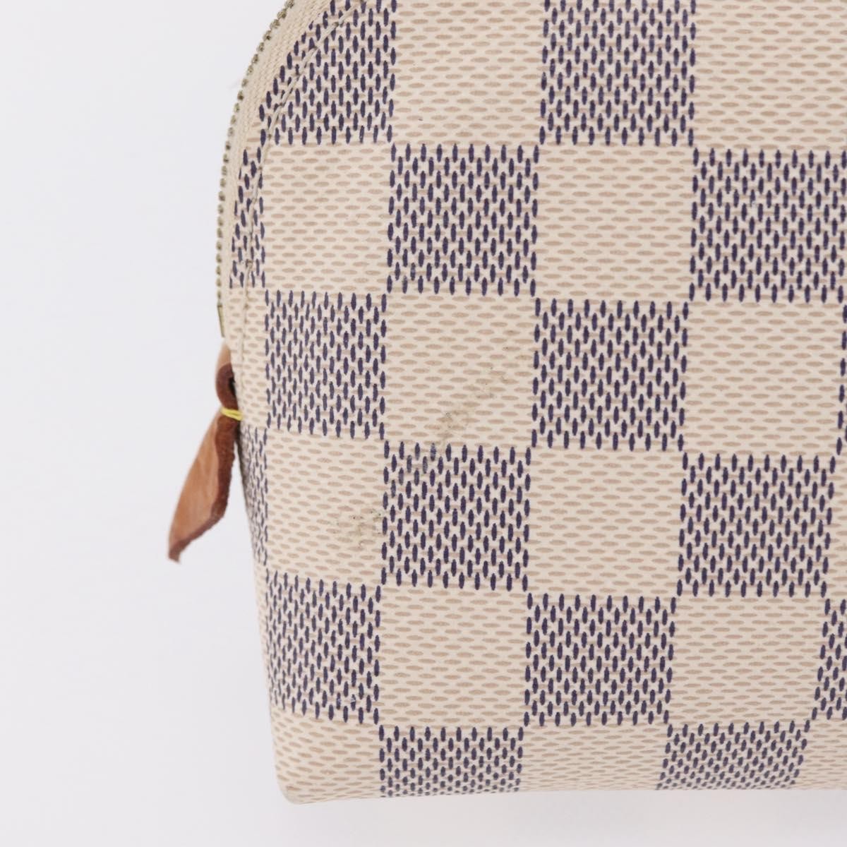 Louis Vuitton Toiletry Pouch Damier, Beige, Canvas, Clutch