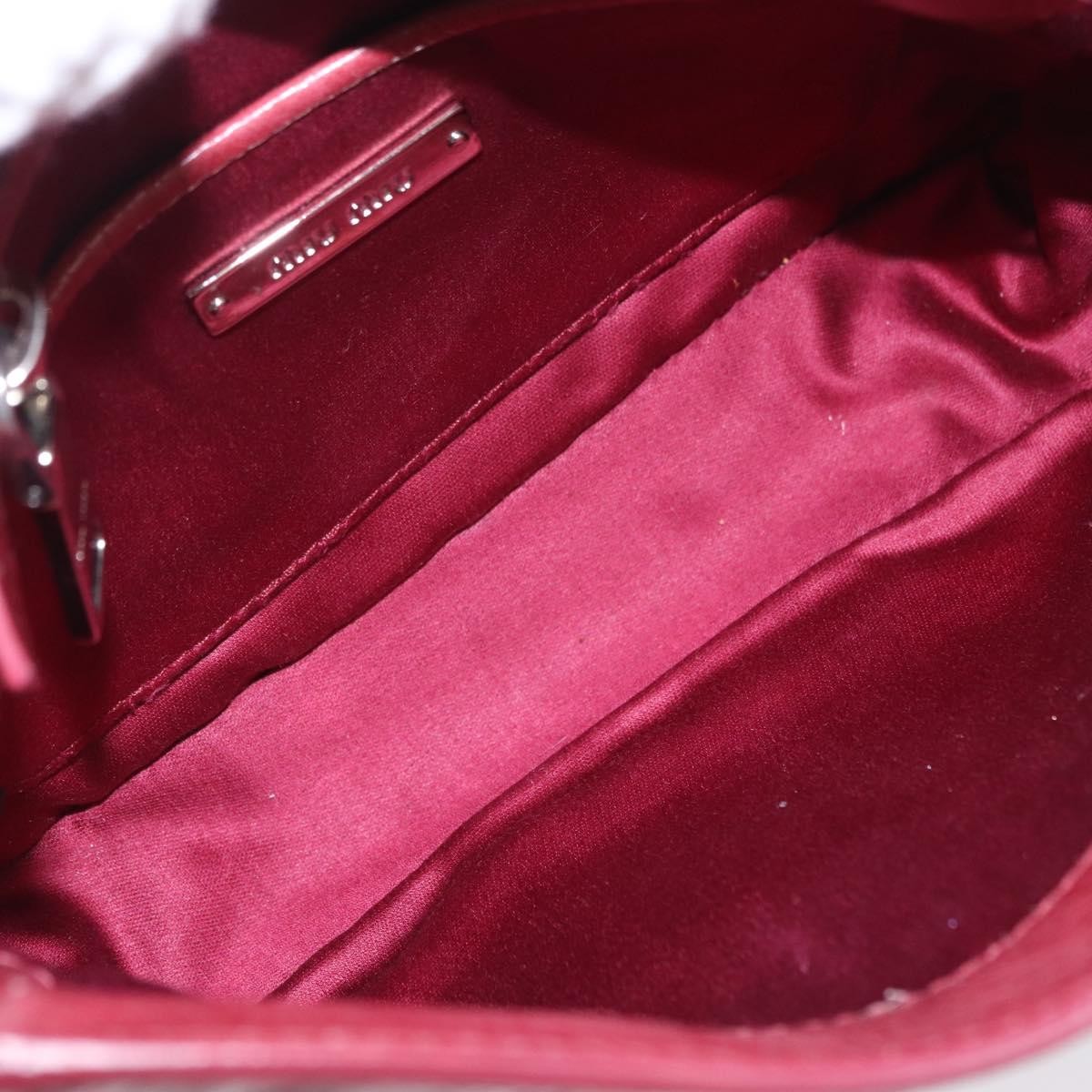 Miu Miu Madras Shoulder Leather, Pink, Leather, Crossbody Bag