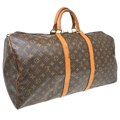 Louis Vuitton Keepall Monogram Canvas, Brown, Canvas, Travel Bag
